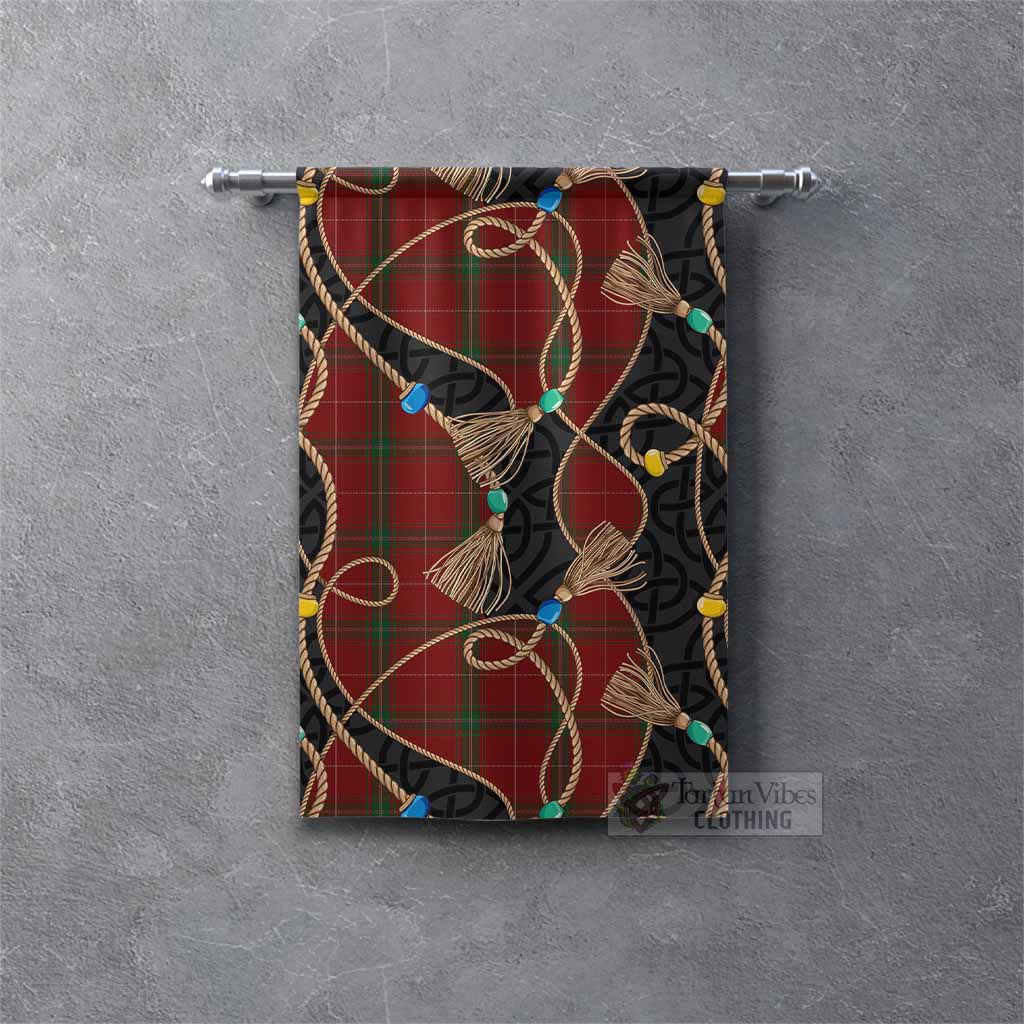 Carruthers Scottish Tartan Twisted Ropes Stylized Gonfalon Rectangle - Tartan Vibes Clothing