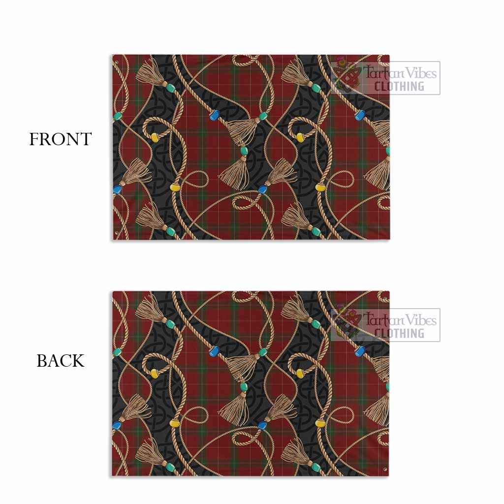 Carruthers Scottish Tartan Twisted Ropes Stylized House Flag - Tartan Vibes Clothing