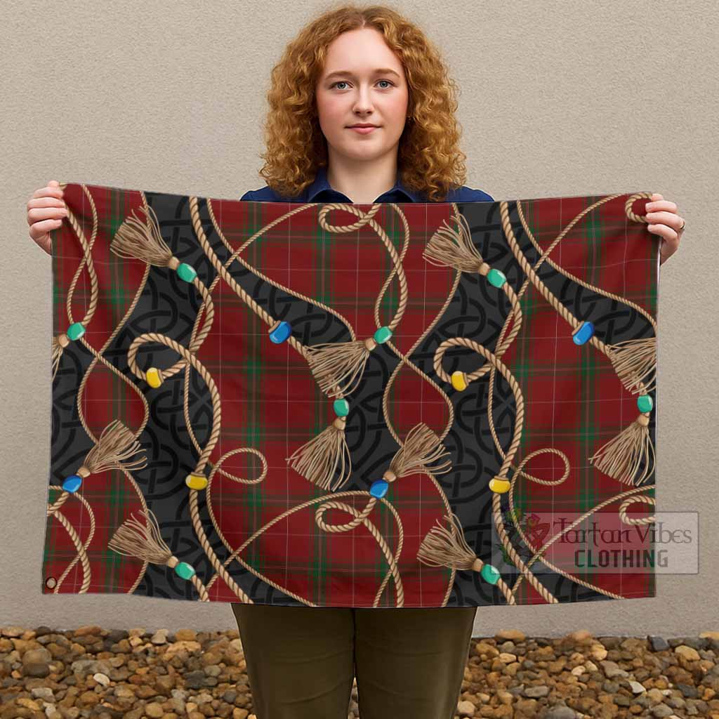 Carruthers Scottish Tartan Twisted Ropes Stylized House Flag - Tartan Vibes Clothing