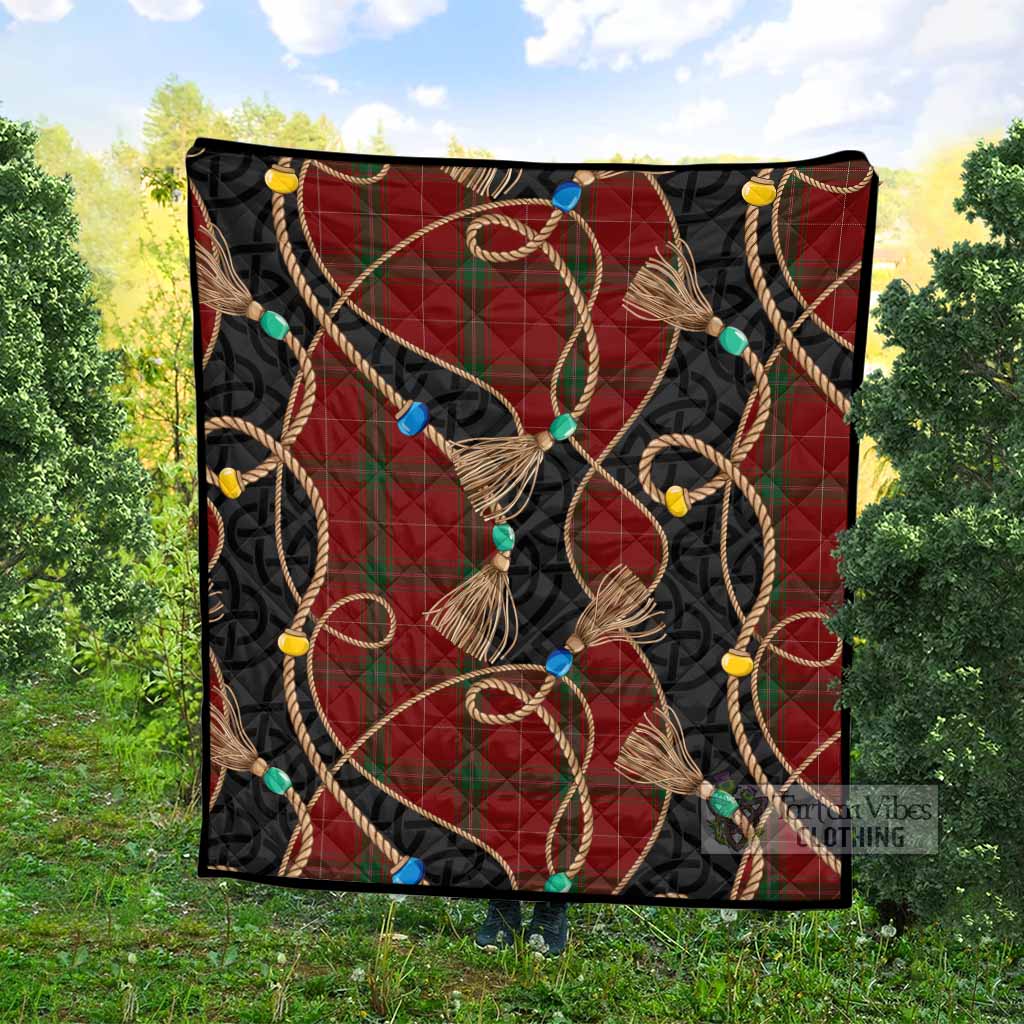 Carruthers Scottish Tartan Twisted Ropes Stylized Premium Quilt - Tartan Vibes Clothing