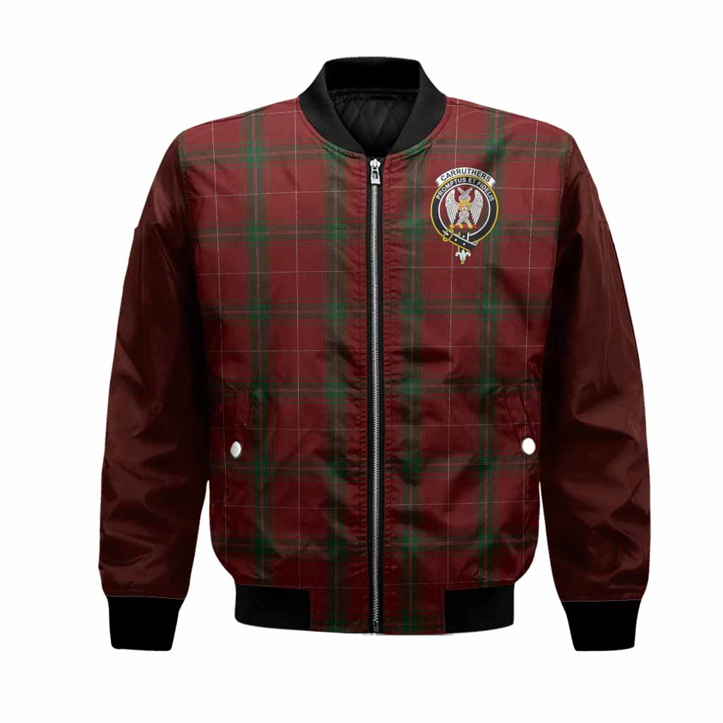 Carruthers Tartan Accent Bomber Jacket with Family Crest