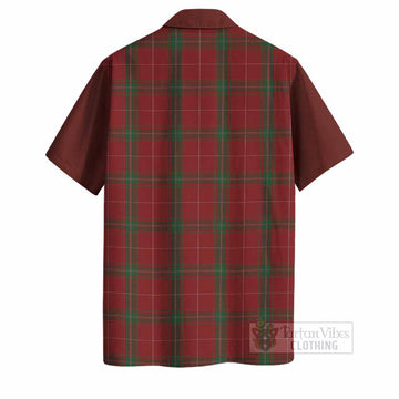 Carruthers Tartan Accent Hawaiian Shirt with Family Crest