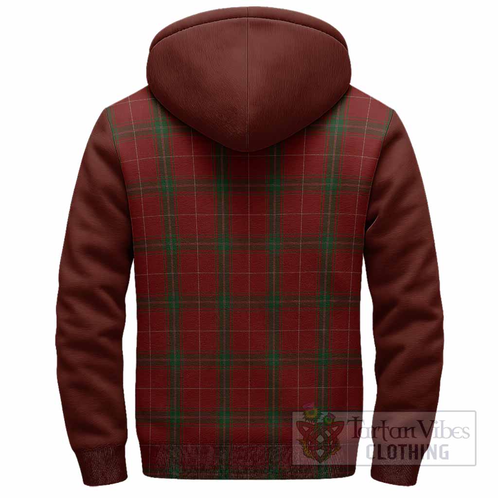 Carruthers Tartan Accent Sherpa Hoodie with Family Crest