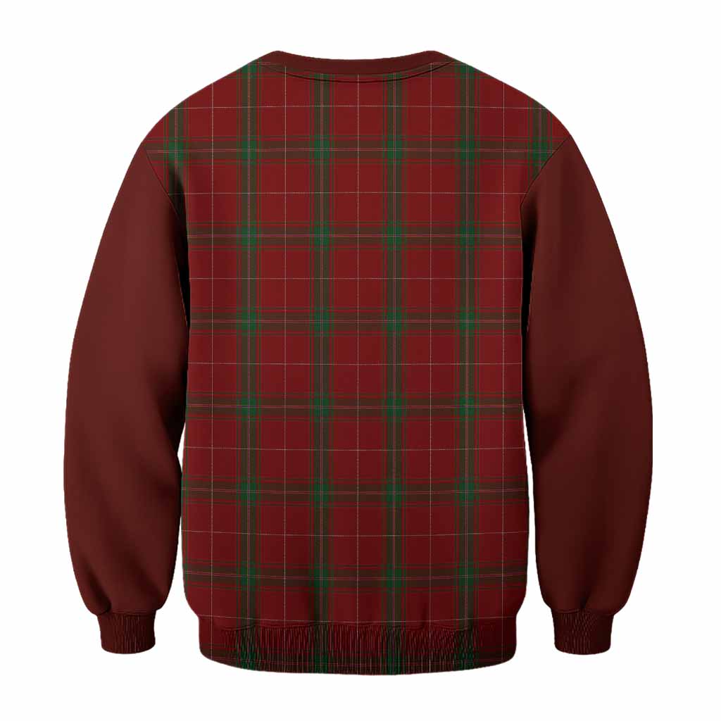 Carruthers Tartan Accent Sweatshirt with Family Crest