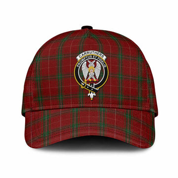 Carruthers Tartan Classic Cap with Family Crest