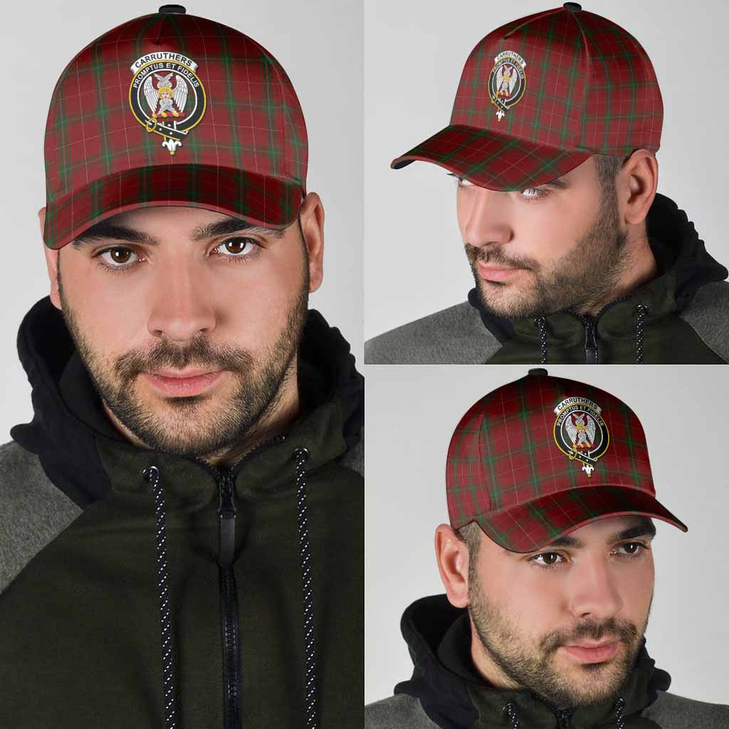 Carruthers Tartan Classic Cap with Family Crest