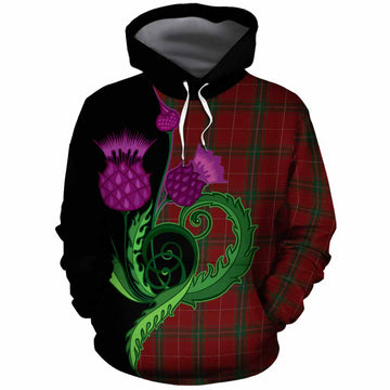 Carruthers Tartan Cotton Hoodie Traditional Scottish Thistle