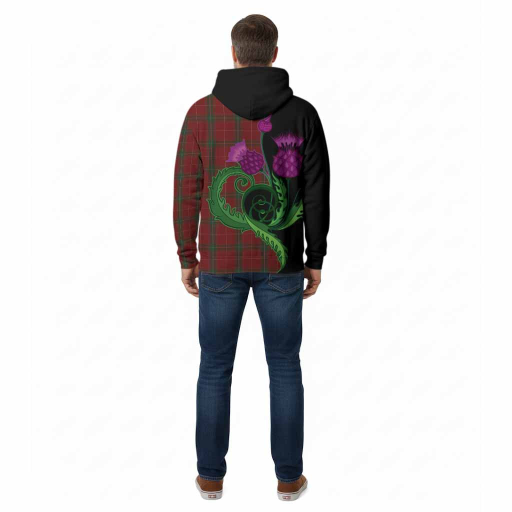 Carruthers Tartan Cotton Hoodie Traditional Scottish Thistle