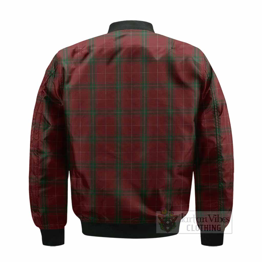 Carruthers Tartan Crest Bomber Jacket Ferocious Lion Style - Tartan Vibes Clothing