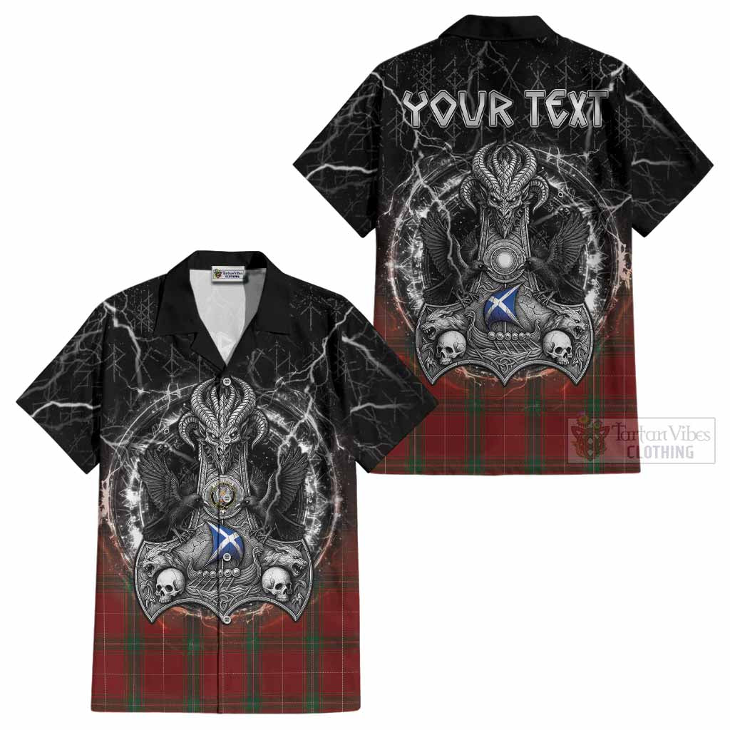 Carruthers Tartan Crest Cotton Hawaiian Shirt Celtic Odin's Raven Legacy