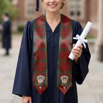 Carruthers Tartan Crest Graduation Stole - Tartan Vibes Clothing