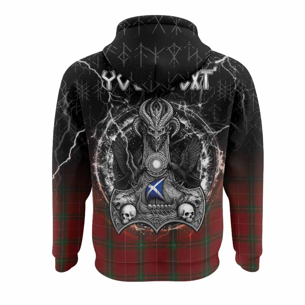 Carruthers Tartan Crest Hoodie Celtic Odin's Raven Legacy