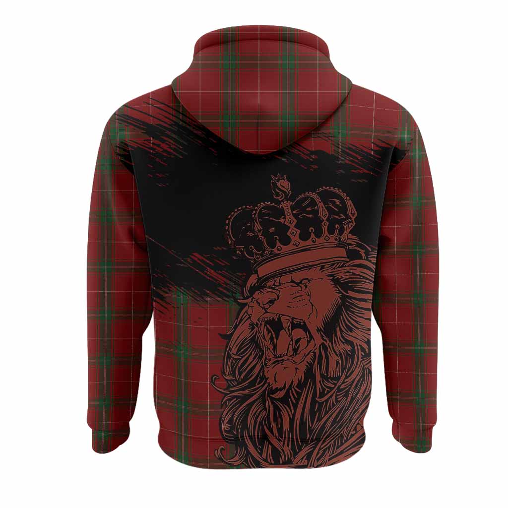 Carruthers Tartan Crest Hoodie Crowned Lion Heritage Style