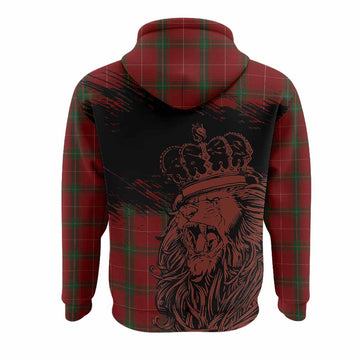 Carruthers Tartan Crest Hoodie Crowned Lion Heritage Style