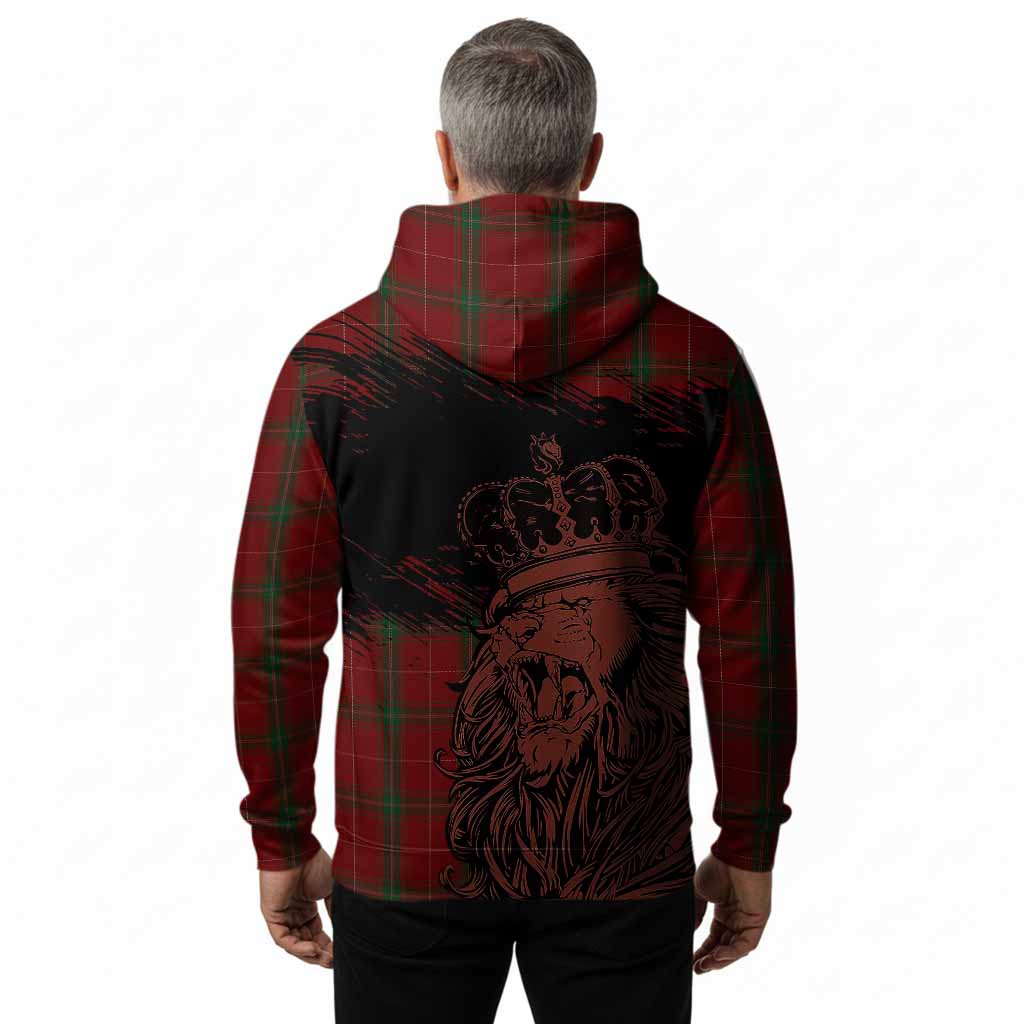 Carruthers Tartan Crest Hoodie Crowned Lion Heritage Style