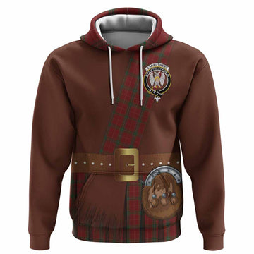 Carruthers Tartan Crest Hoodie Kilt Costume Style
