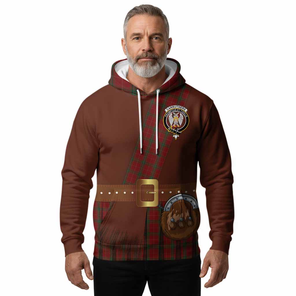 Carruthers Tartan Crest Hoodie Kilt Costume Style