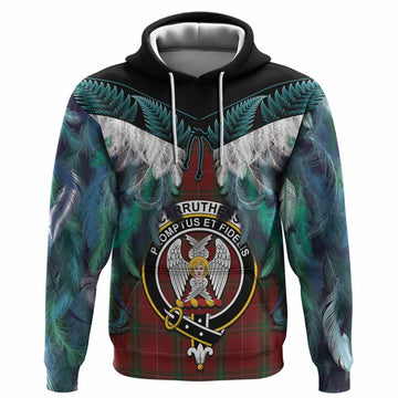 Carruthers Tartan Crest Hoodie New Zealand Maori Korowai Cloak