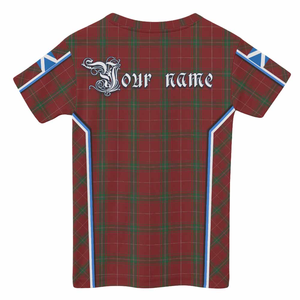 Carruthers Tartan Crest Kid T-shirt Scotland Coat of Arm Flag Style - Tartan Vibes Clothing