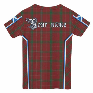 Carruthers Tartan Crest Kid T-shirt Scotland Coat of Arm Flag Style