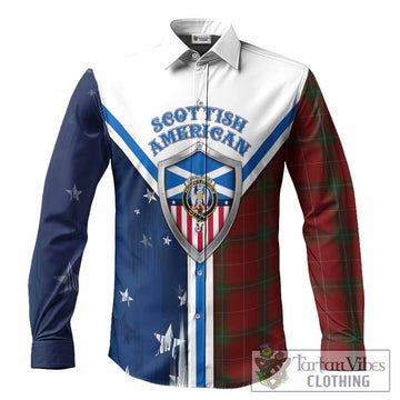 Carruthers Tartan Crest Long Sleeve Button Shirts Scottish-American Heritage
