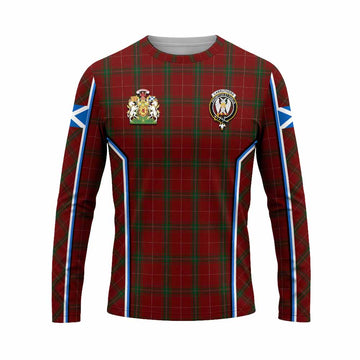 Carruthers Tartan Crest Long Sleeve T-Shirt Scotland Coat of Arm Flag Style - Tartan Vibes Clothing