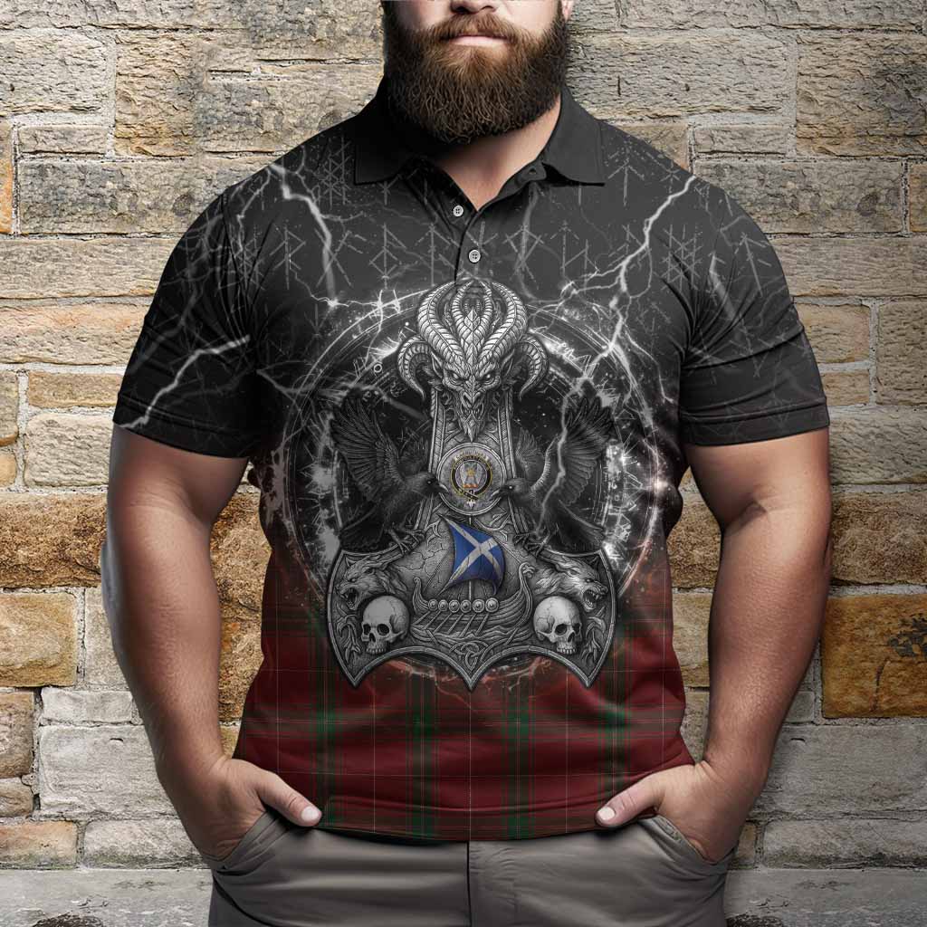 Carruthers Tartan Crest Polo Shirt Celtic Odin's Raven Legacy