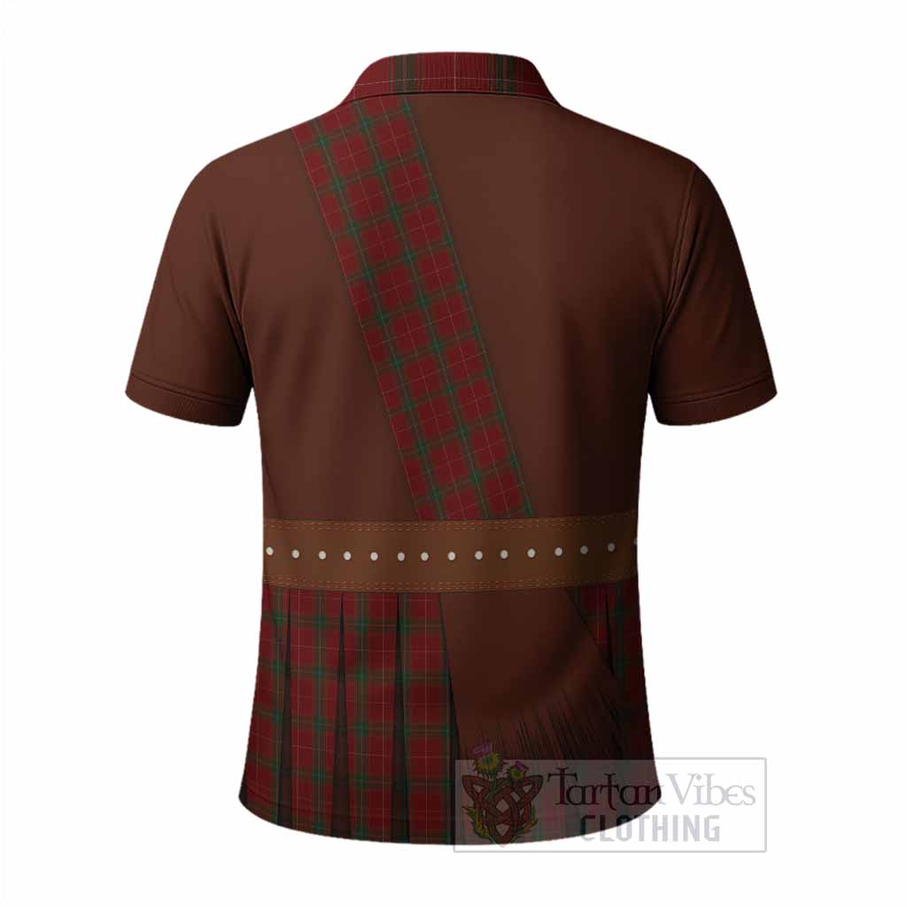 Carruthers Tartan Crest Polo Shirt Kilt Costume Style