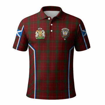 Carruthers Tartan Crest Polo Shirt Scotland Coat of Arm Flag Style - Tartan Vibes Clothing