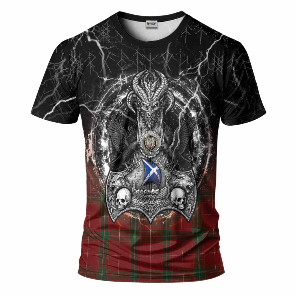 Carruthers Tartan Crest T-Shirt Celtic Odin's Raven Legacy
