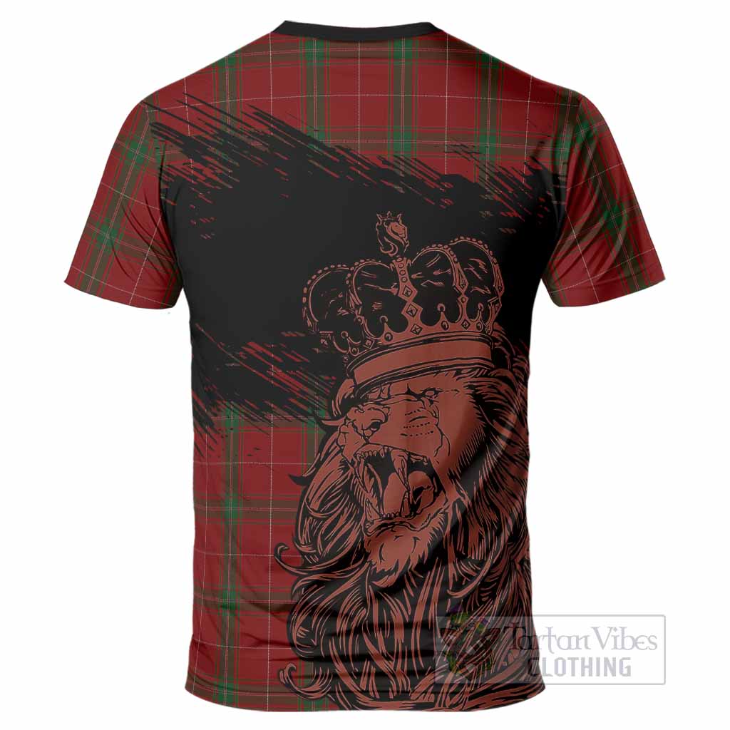 Carruthers Tartan Crest T-Shirt Crowned Lion Heritage Style