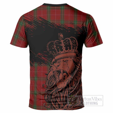 Carruthers Tartan Crest T-Shirt Crowned Lion Heritage Style