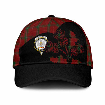 Carruthers Tartan Family Crest Classic Cap Scotland Thistle Floral Flag Style