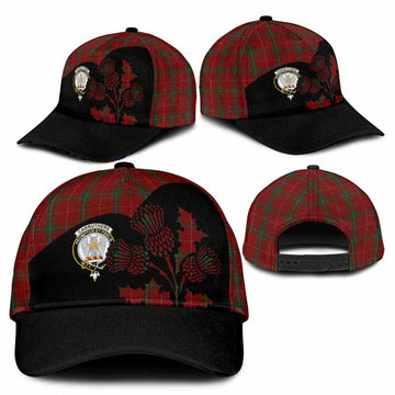 Carruthers Tartan Family Crest Classic Cap Scotland Thistle Floral Flag Style