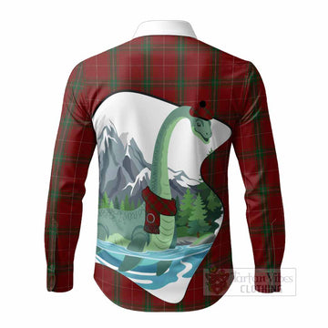 Carruthers Tartan Family Crest Long Sleeve Button Shirts Nessie Scottish Loch Ness Monster