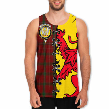Carruthers Tartan Family Crest Men Tank Top Lion Rampant Honor