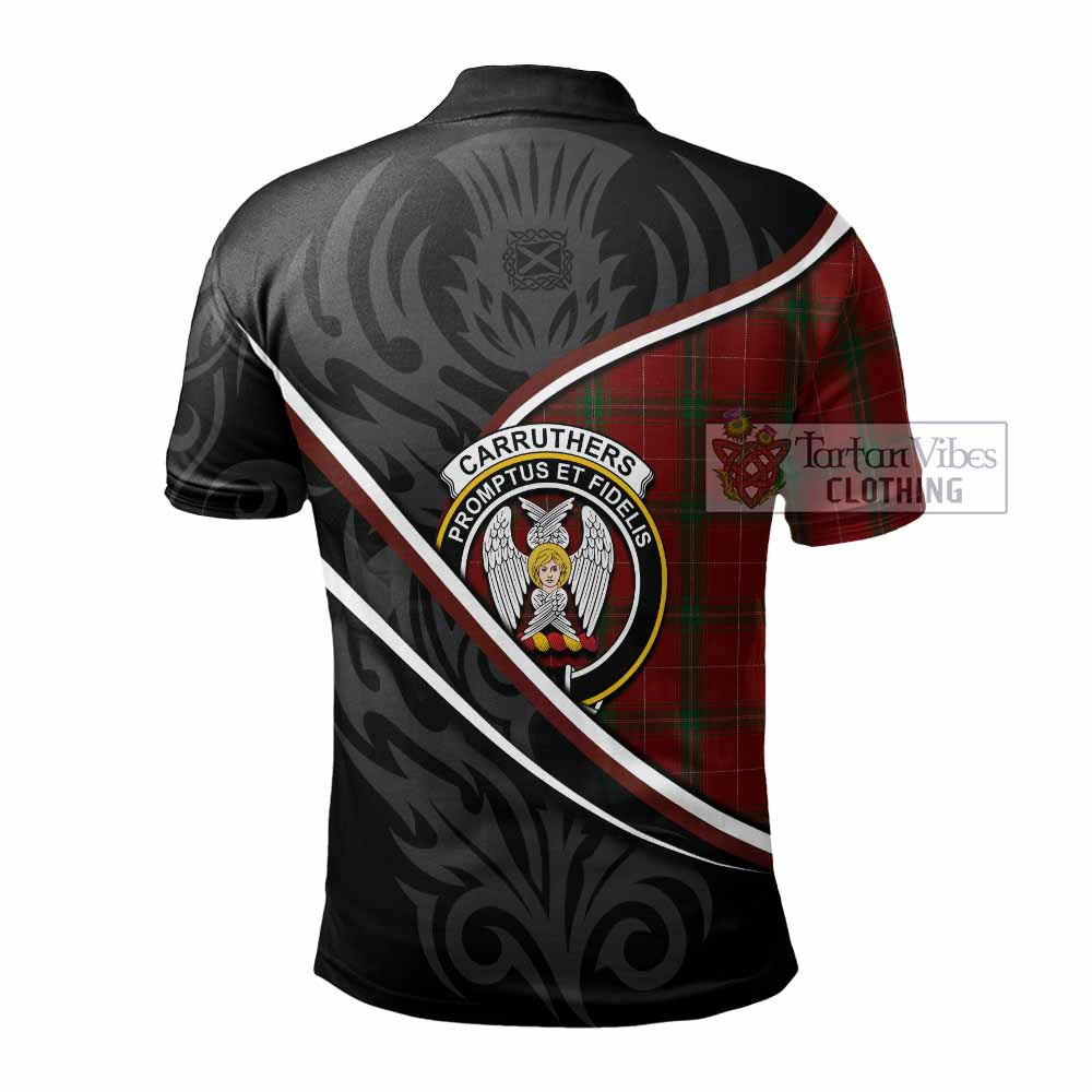 Carruthers Tartan Family Crest Polo Shirt Celtic Scottish Thistle Floral - Tartan Vibes Clothing
