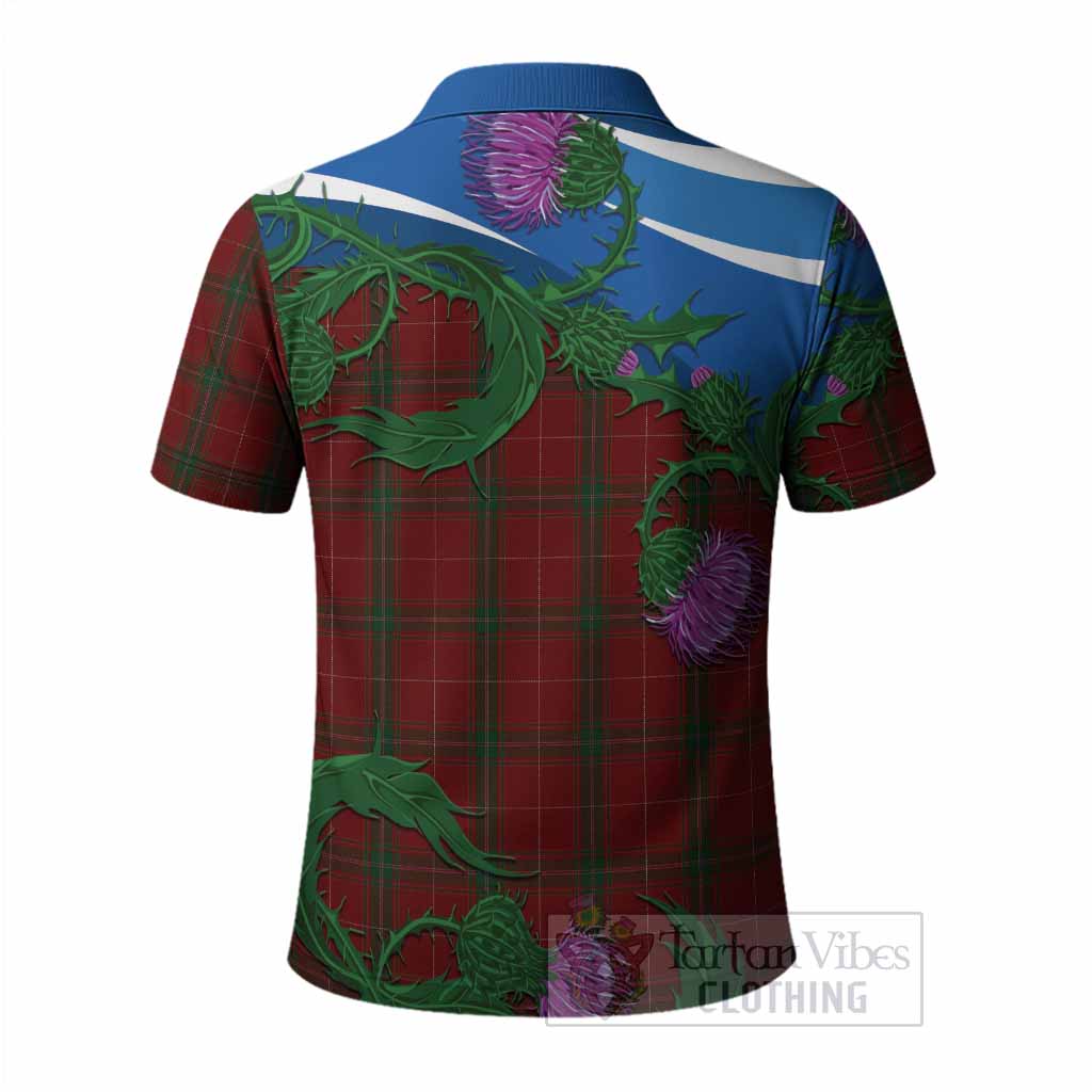 Carruthers Tartan Family Crest Polo Shirt Thistle in Minimalism