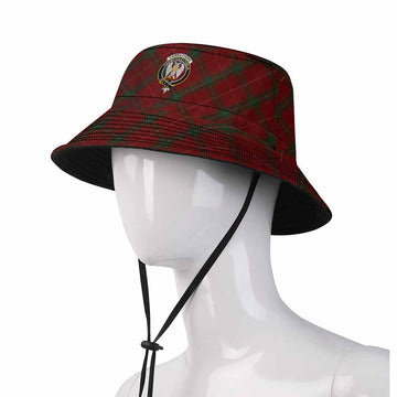 Carruthers Tartan Fishing Hat with Family Crest