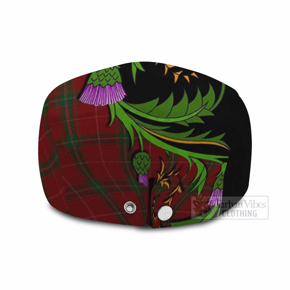 Carruthers Tartan Flat Cap, Jeff Cap Scottish Thistle Pride Heritage Art - Tartan Vibes Clothing