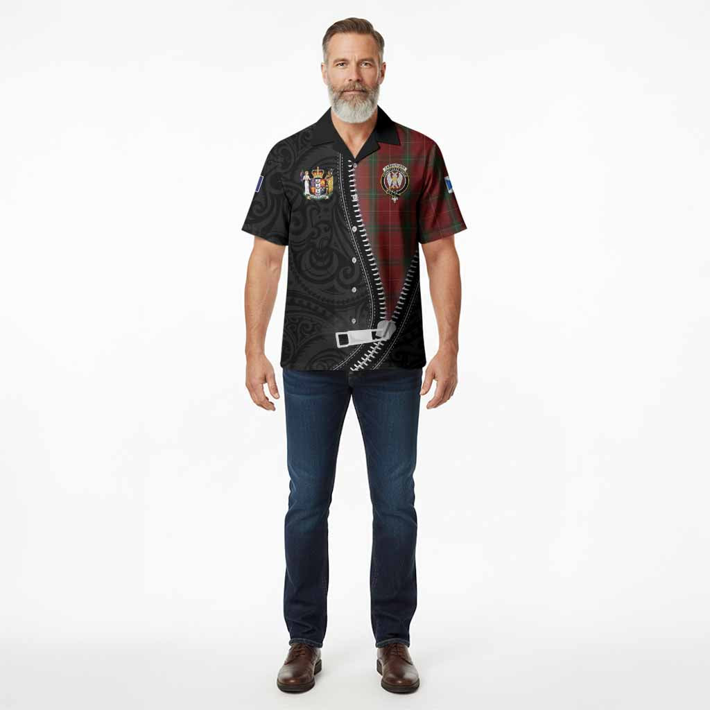 Carruthers Tartan Hawaiian Shirt New Zealand Pattern Unique Zipper Stylized