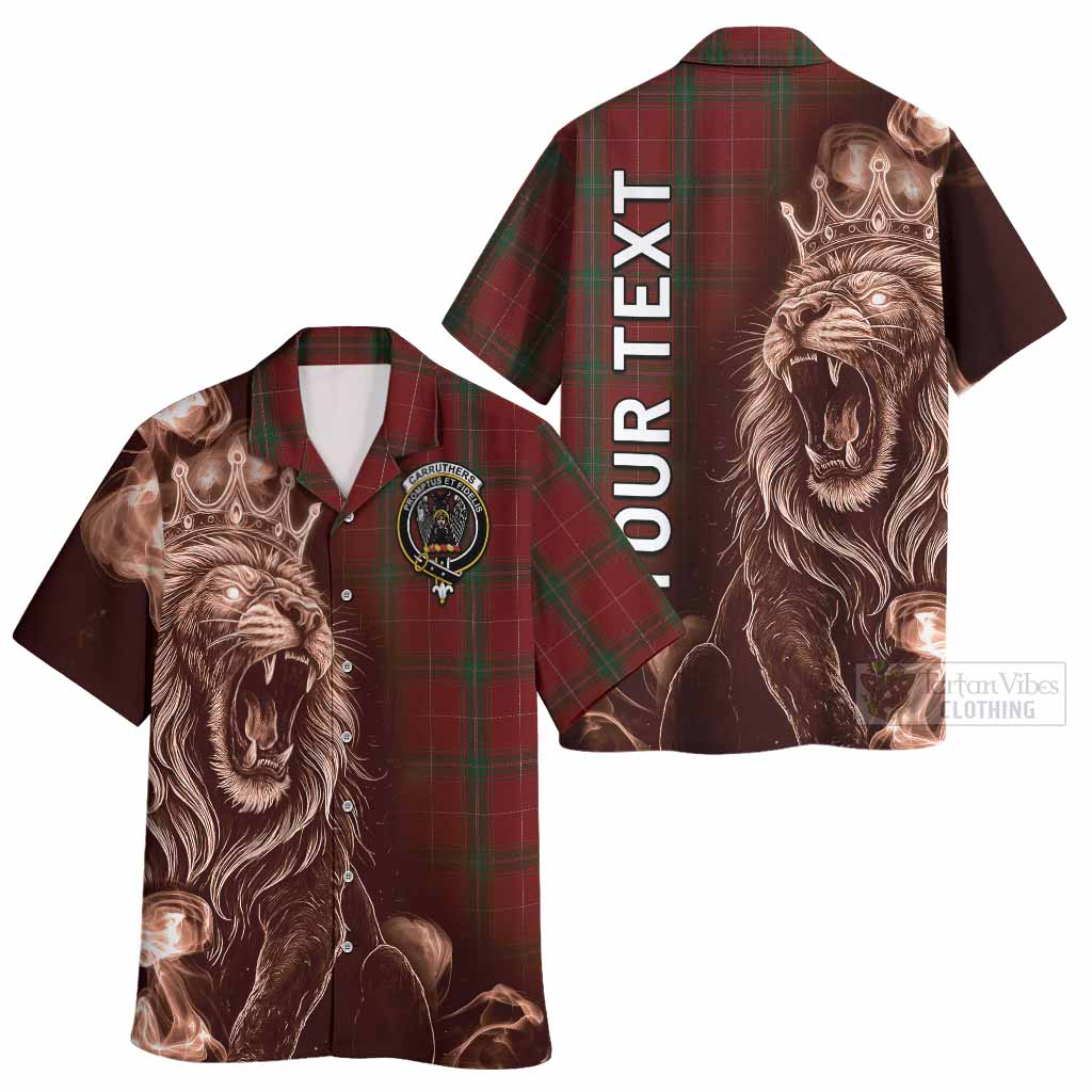 Carruthers Tartan Hawaiian Shirt Roaring Lion Heritage