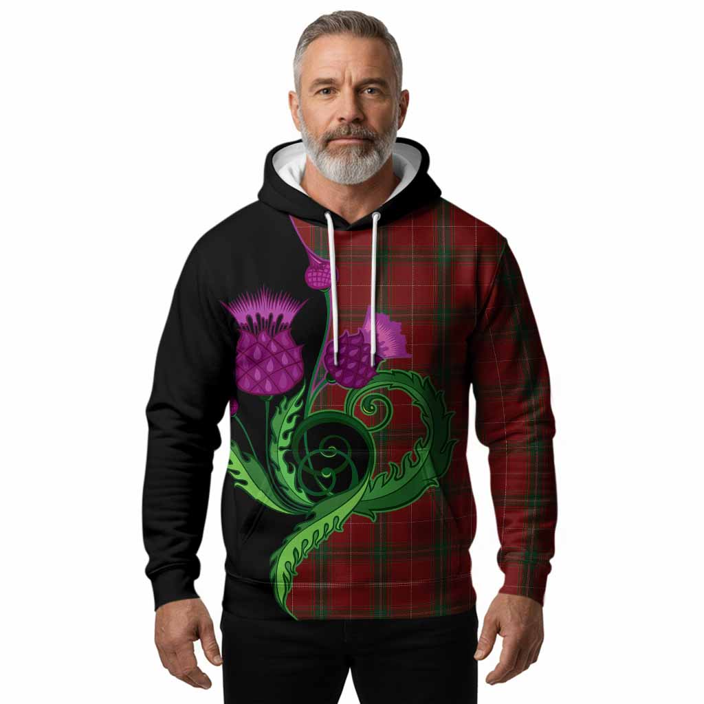 Carruthers Tartan Hoodie Traditional Scottish Thistle