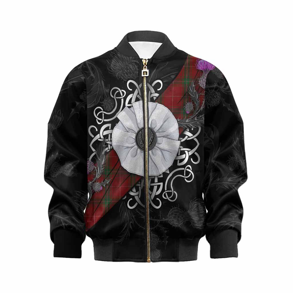 Carruthers Tartan Kid Bomber Jacket Jacobite White Rose Kid XS - Tartan Vibes Clothing