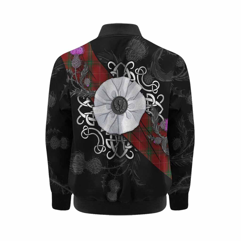 Carruthers Tartan Kid Bomber Jacket Jacobite White Rose Kid - Tartan Vibes Clothing