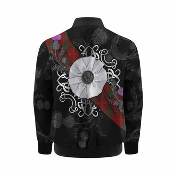 Carruthers Tartan Kid Bomber Jacket Jacobite White Rose Kid - Tartan Vibes Clothing