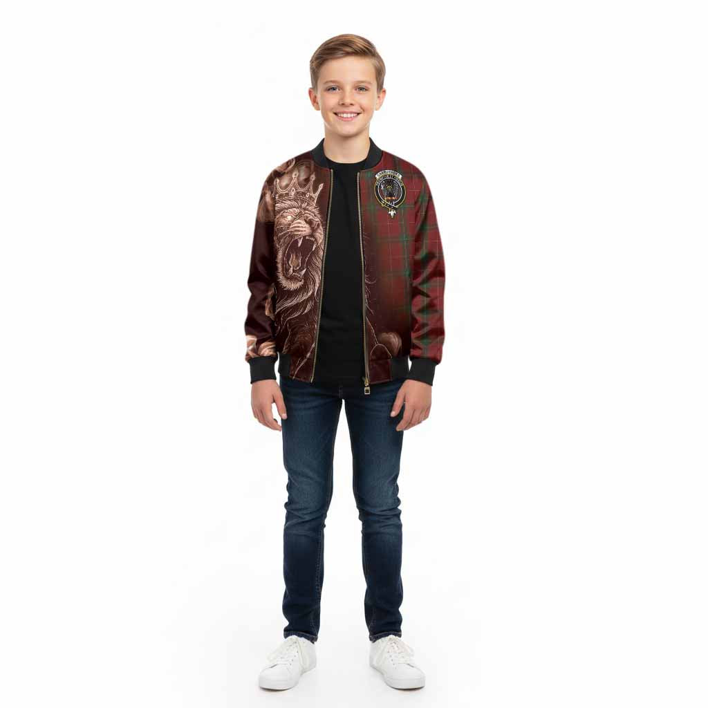 Carruthers Tartan Kid Bomber Jacket Roaring Lion Heritage