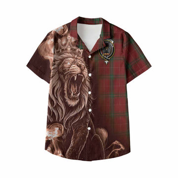 Carruthers Tartan Kid Hawaiian Shirt Roaring Lion Heritage