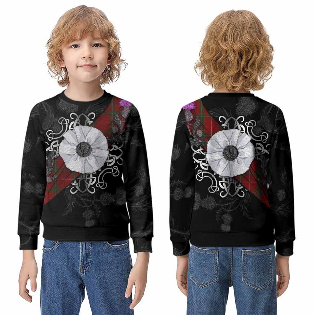 Carruthers Tartan Kid Knitted Sweatshirt Jacobite White Rose - Tartan Vibes Clothing