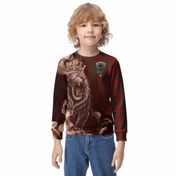 Carruthers Tartan Kid Knitted Sweatshirt Roaring Lion Heritage